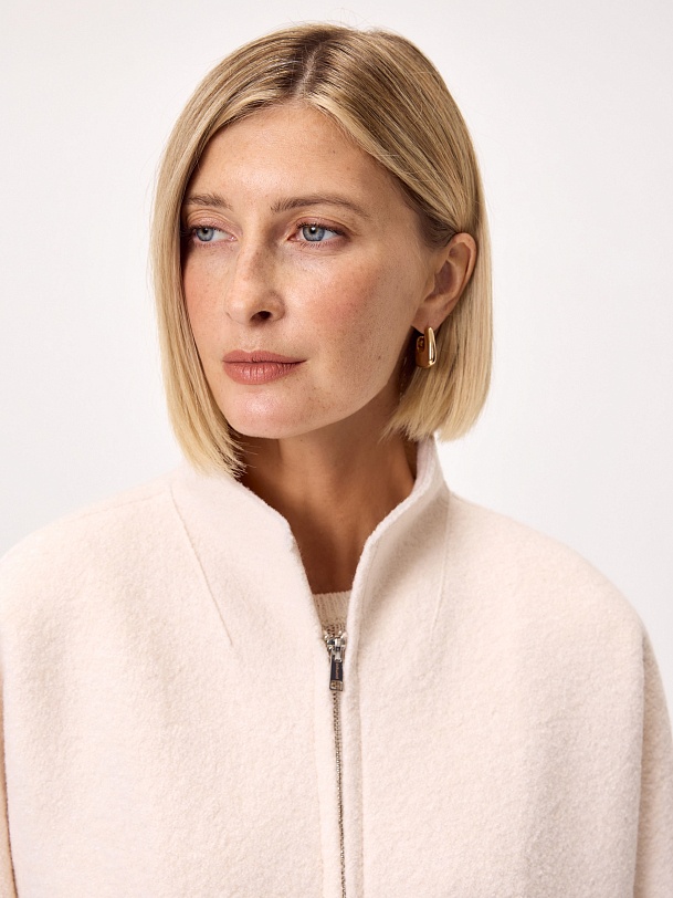 Полупальто из вареной шерсти с мембраной