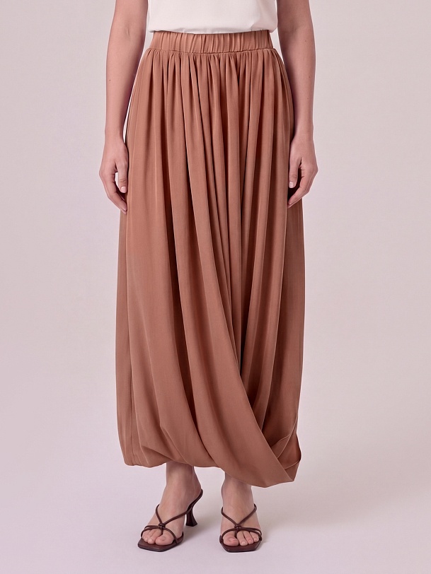 Асимметричная юбка-баллон