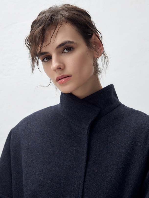 Шерстяное пальто с мембраной