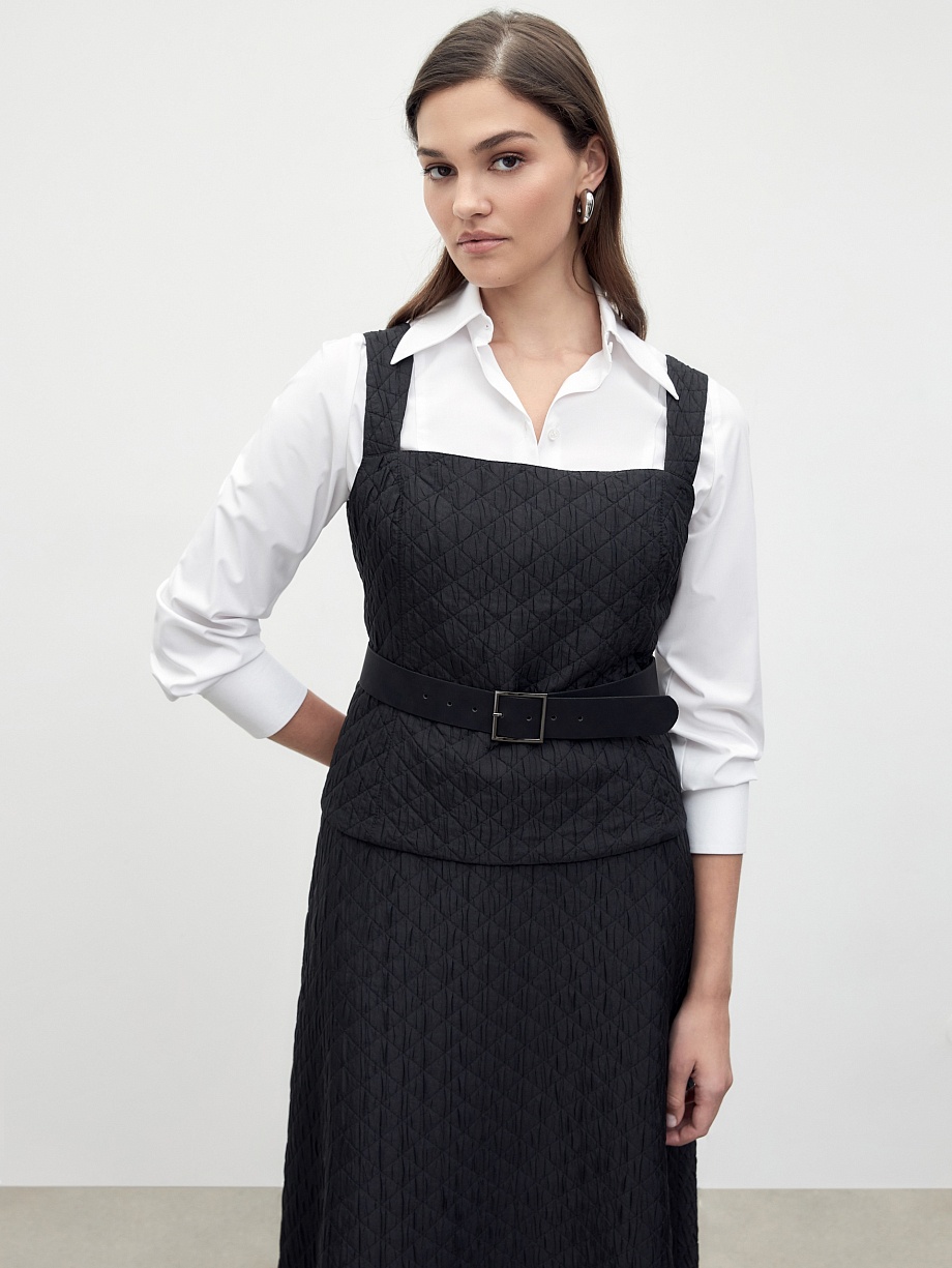 Топ из стеганой ткани