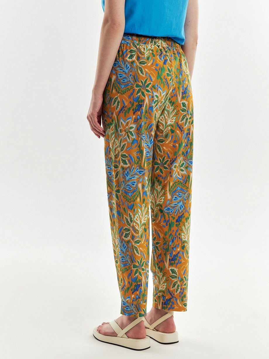 Летние брюки-бананы из хлопка