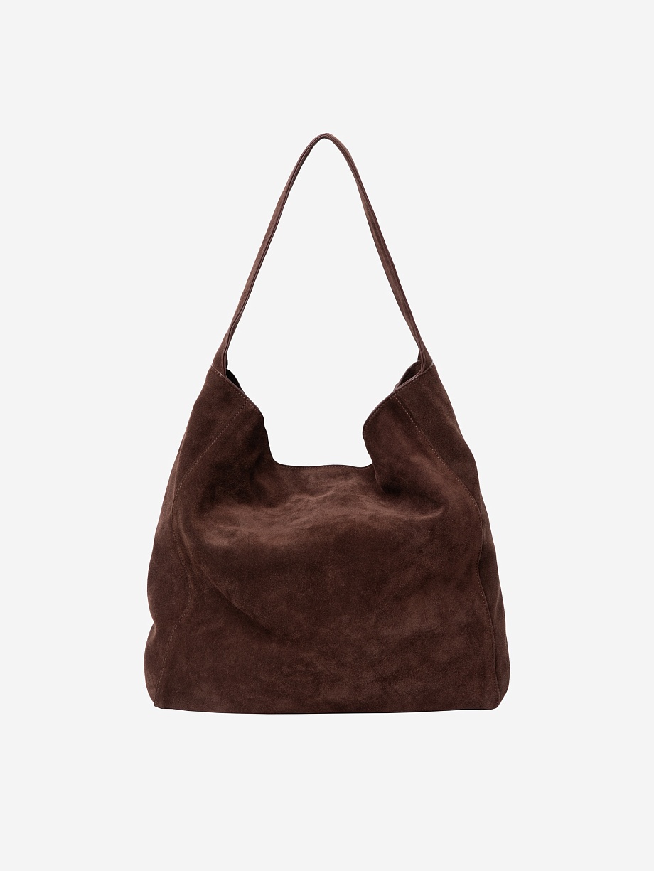 Сумка-шопер из натуральной замши