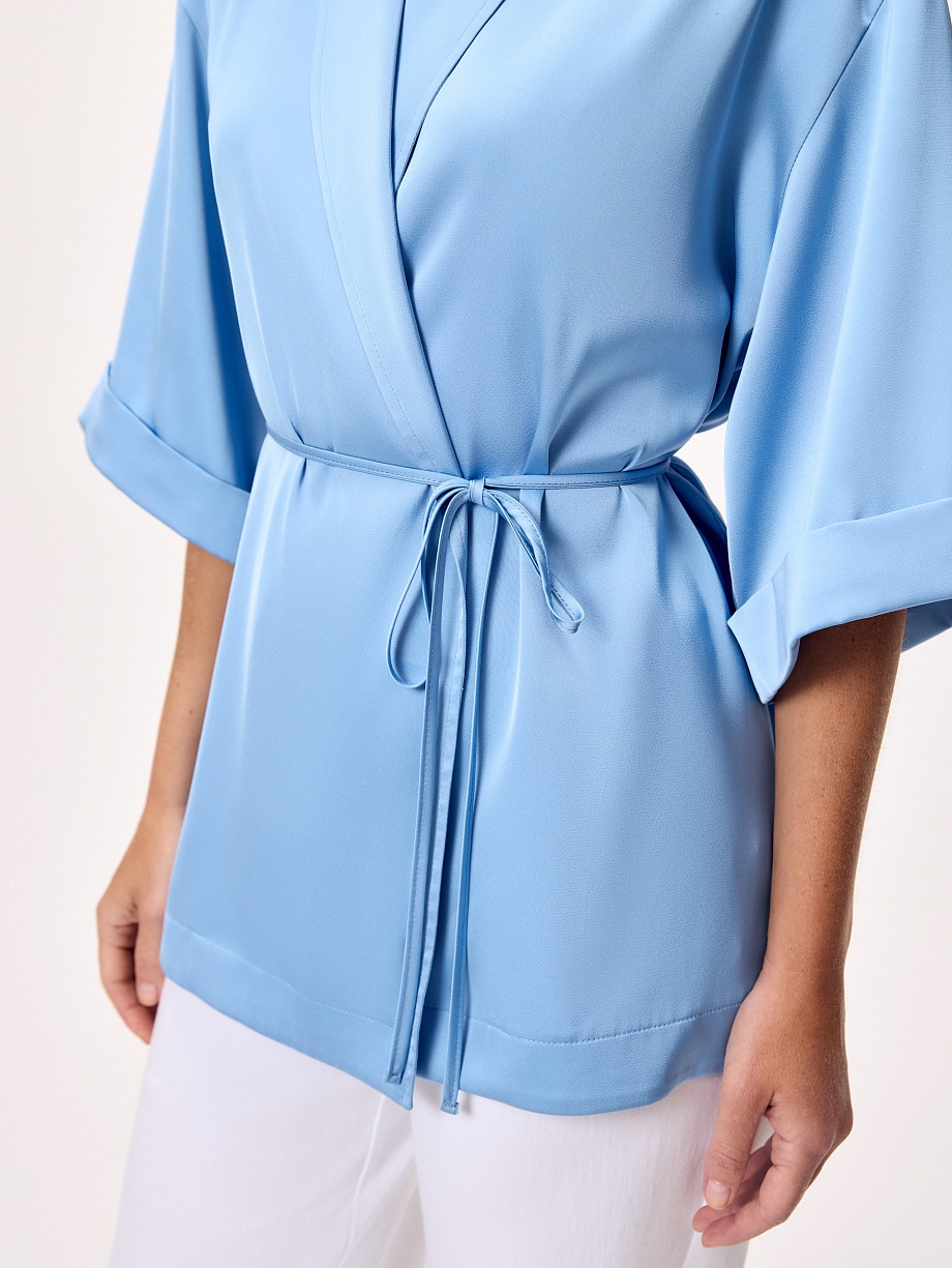 Жакет-кимоно из атласа