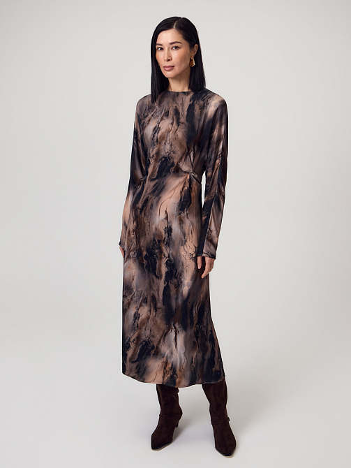 Платье миди из 100% вискозы