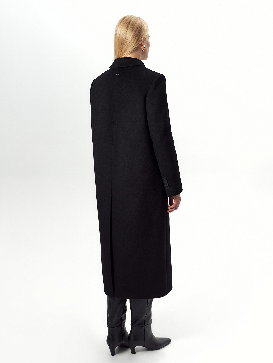 Пальто из шерсти с мембраной и утеплённой спинкой