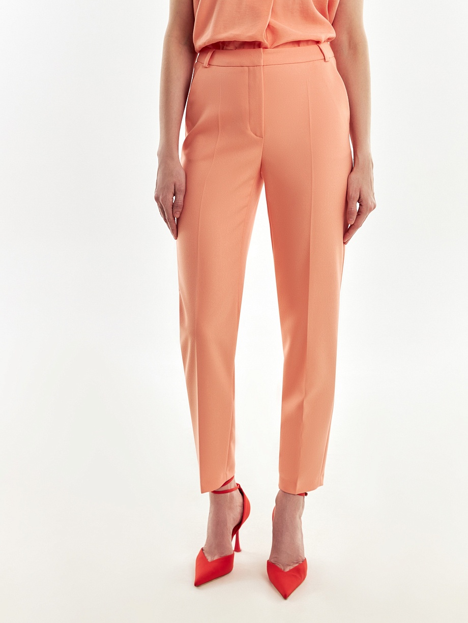 Брюки со стрелками из костюмной ткани