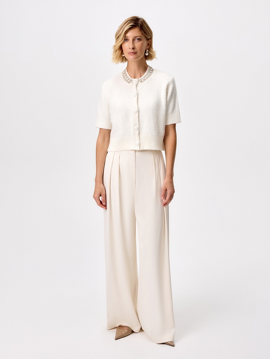 Кардиган из вискозы с добавлением шерсти