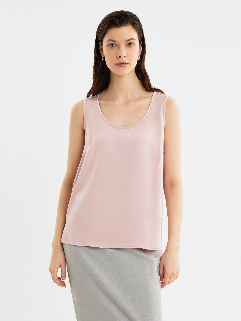 Базовый топ с удлинённой спинкой