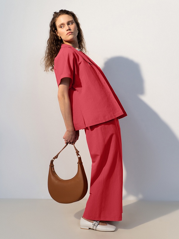 Летняя блуза из льна и хлопка