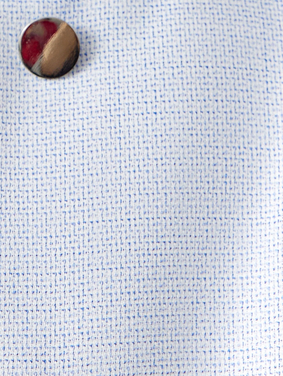 Прямой укороченный жакет из твида 