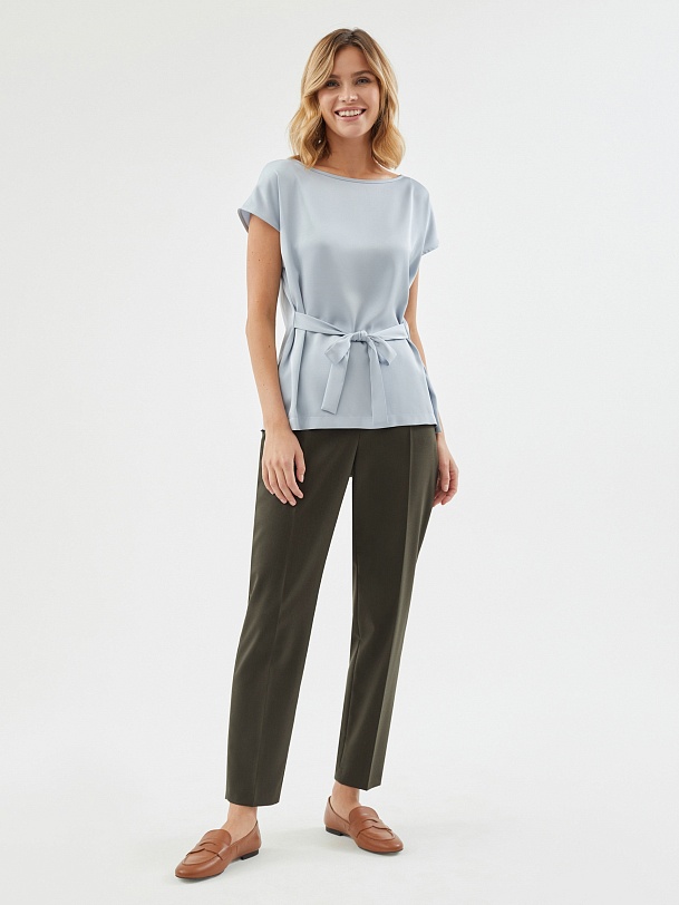 Свободная блуза с коротким рукавом