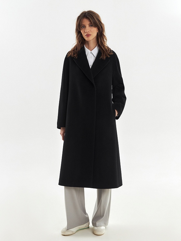 Шерстяное пальто с мембраной