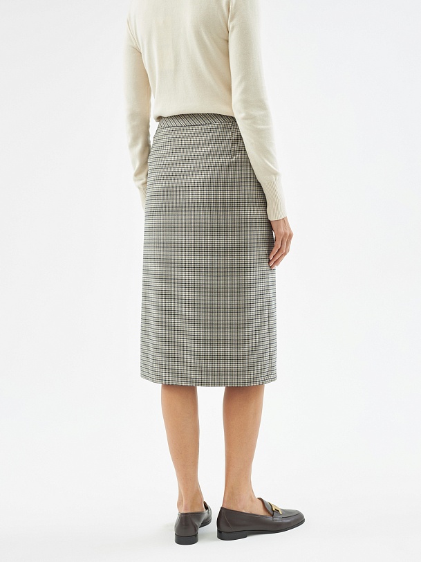 Юбка-карандаш удлиненного силуэта