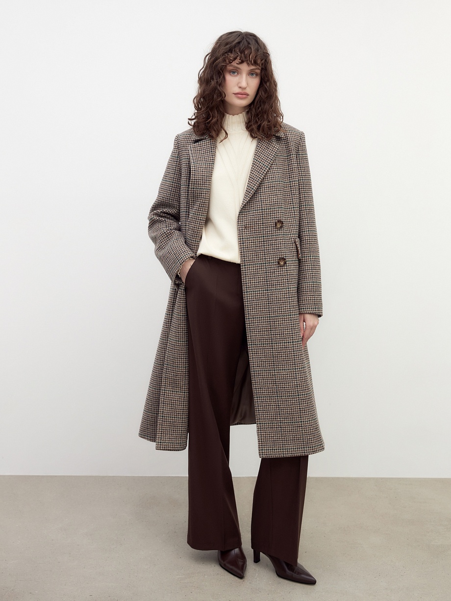 Шерстяное пальто с мембраной