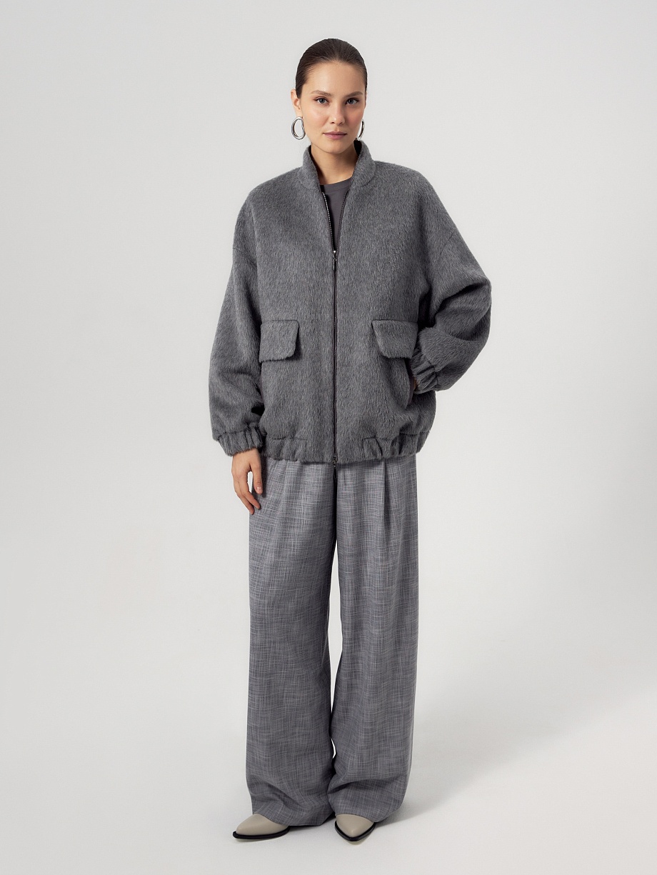 Бомбер из премиальной ткани