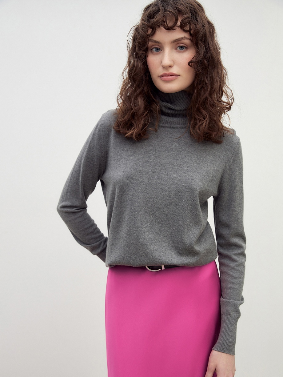 Водолазка из вискозы и хлопка