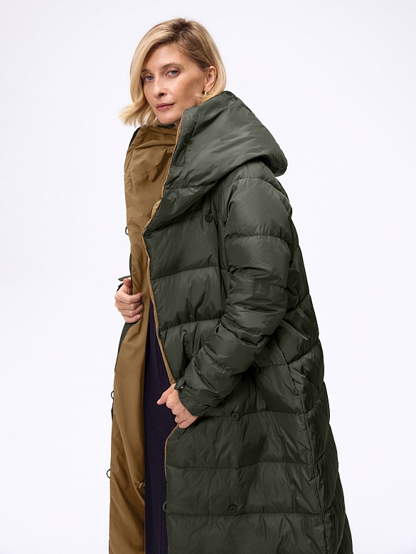 Пуховик двусторонний с утеплителем 90% пух и 10% перо POMPA арт.1016331i60049