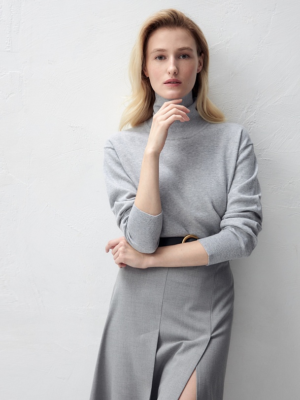 Вязаный джемпер из хлопка