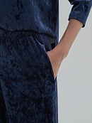 Прямые длинные брюки из бархатистой ткани POMPA арт.1461136gr0665