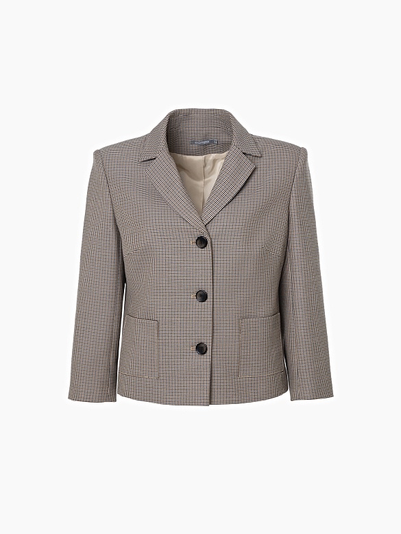 Укороченный жакет с накладными карманами POMPA арт.1100650bw0390