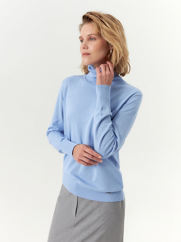 Водолазка из вискозы и хлопка