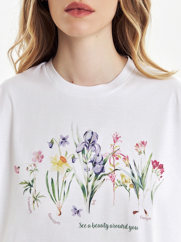 Футболка из мерсеризированного хлопка