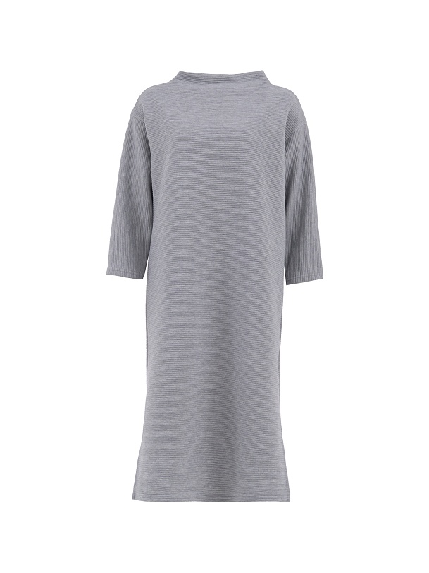 Прямое платье с воротником-стойка