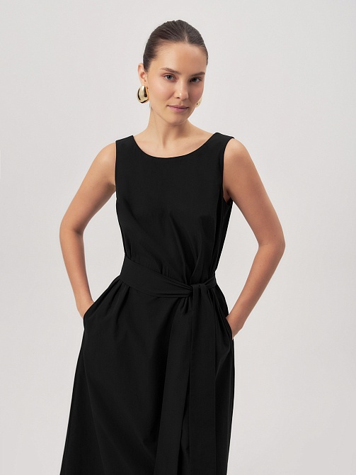 Сарафан из 100% хлопка с поясом