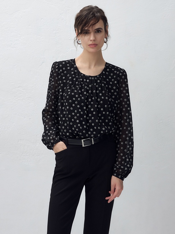 Свободная блуза из вискозы