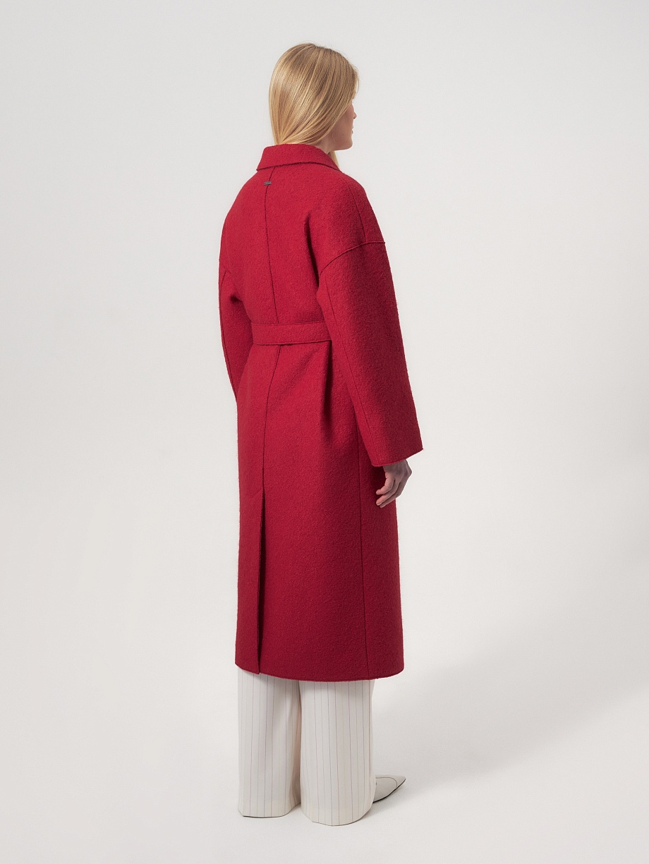 Демисезонное пальто из шерсти с мембраной