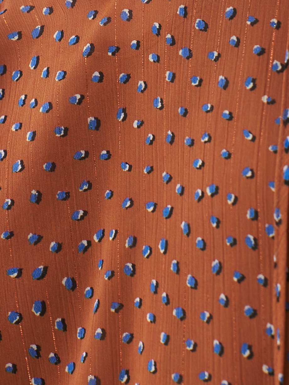 Блуза из шифона с мелким принтом