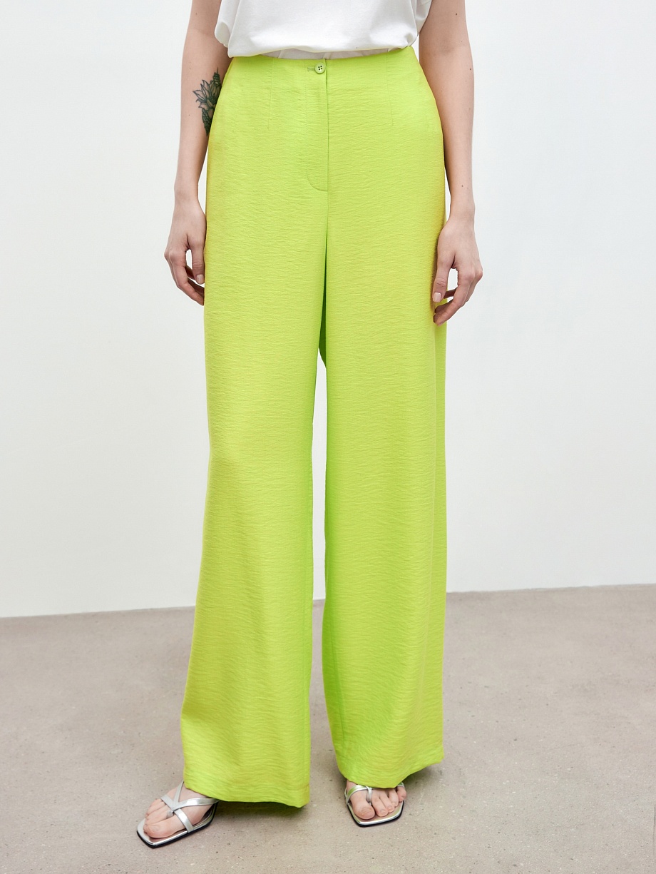Свободные летние брюки из вискозы