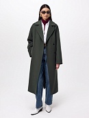 Пальто из шерсти с мембраной, утеплённой спинкой и съёмным капюшоном POMPA арт.1015545p90841