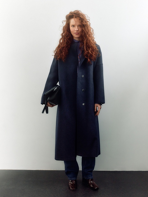 Шерстяное пальто с мембраной