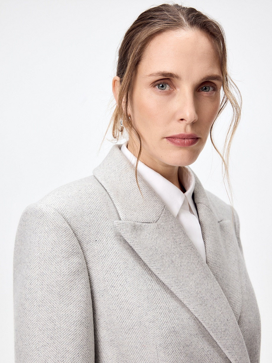 Пальто из шерсти с мембраной