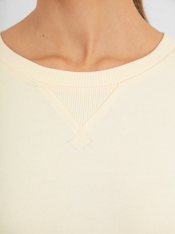 Футболка женская оверсайз цвета ванили