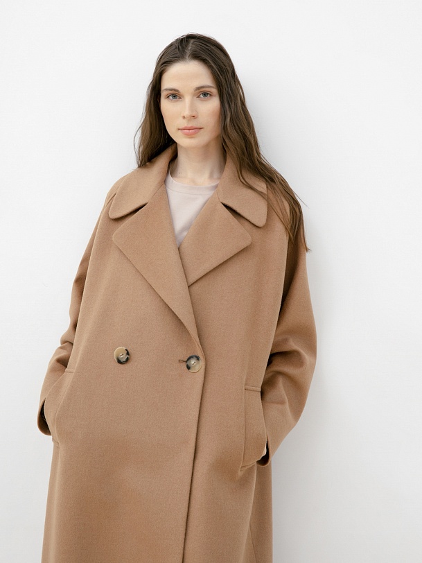 Шерстяное пальто с мембраной