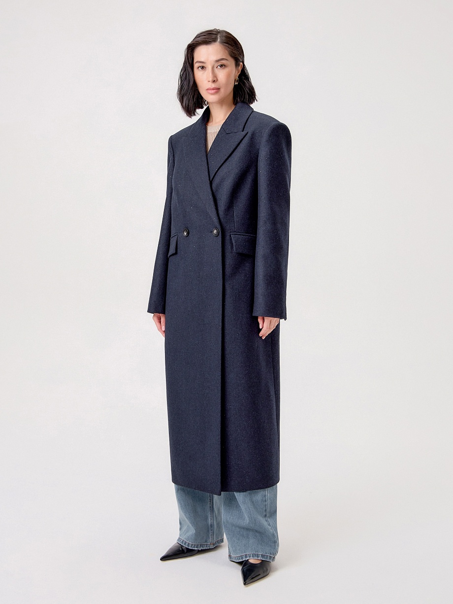 Пальто из шерсти с мембраной