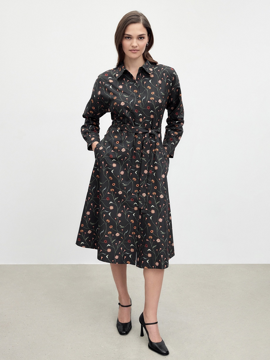 Платье-рубашка из 100% хлопка