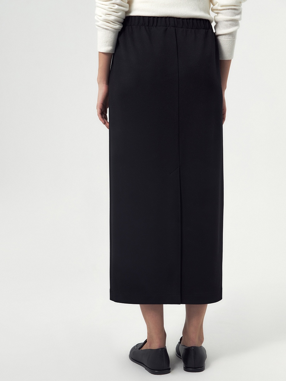 Юбка макси из фактурного трикотажа
