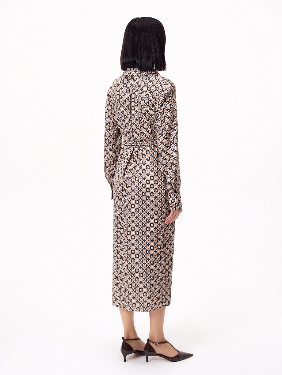 Платье миди из 100% тенселя