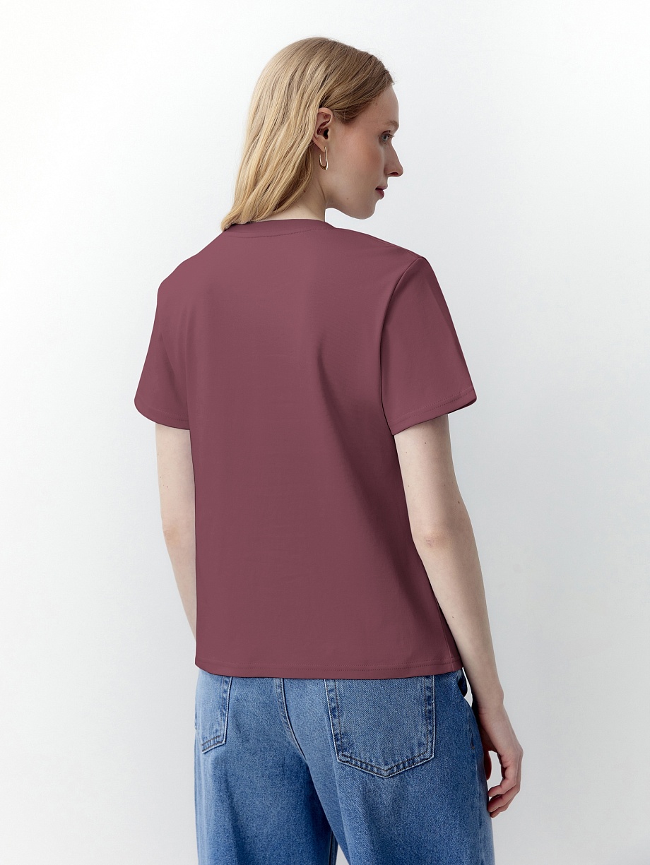 Футболка из 100% мерсеризированного хлопка