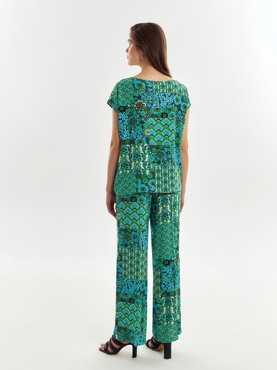 Свободная летняя блузка из вискозы