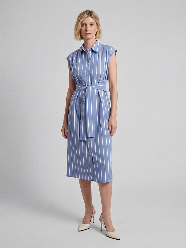 Платье-халат из хлопка