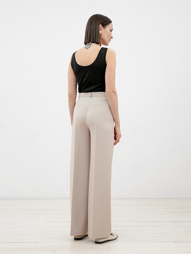 Брюки женские прямые широкие