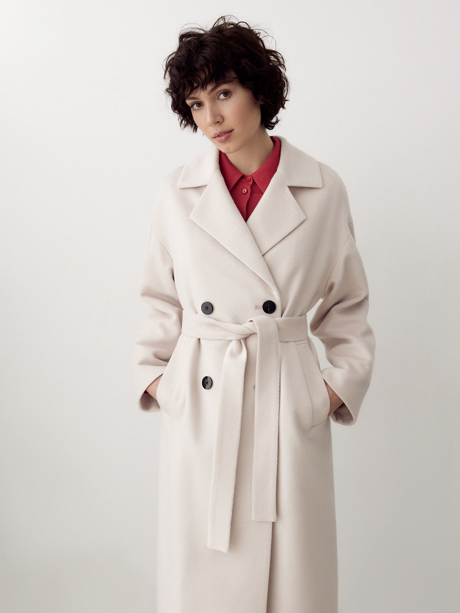 Шерстяное пальто с мембраной