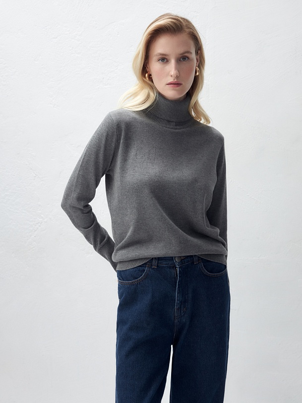 Водолазка из вискозы и хлопка