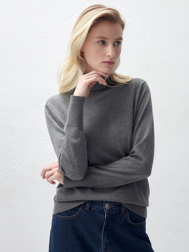 Водолазка из вискозы и хлопка