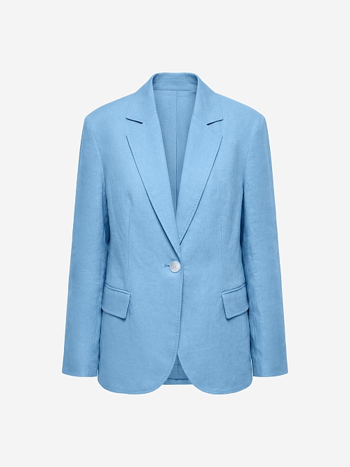 Жакет из хлопка и льна