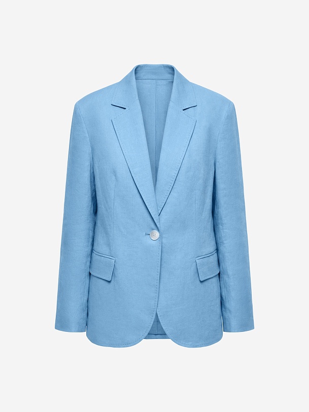 Жакет из хлопка и льна